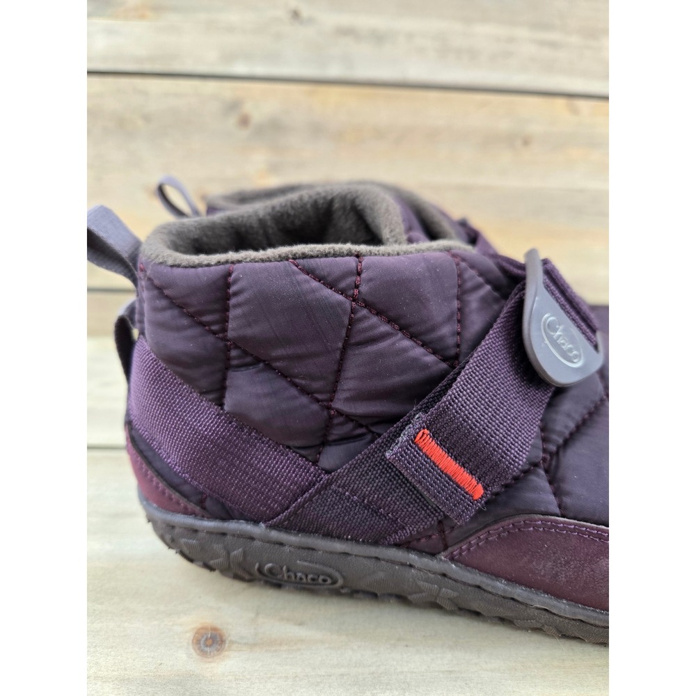Chaco Ramble Puff Plum Purple Quilted Nylon Slip On Booties Womens 9.5 Comfort - Picture 2 of 9